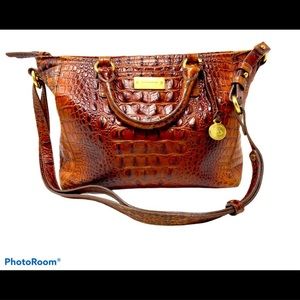 Brahmin Mini Asher Tote Pecan Brown